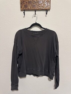Spiritual gangster Washed Black Women's Crewneck Sweatshirt